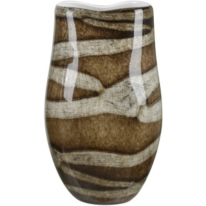 Tennison Large Brown Glass Vase, Brown