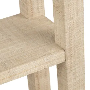 Providence 4 Shelf Rafia Etagere