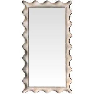 Wavescape Distressed Wave Edge Rectangular Full Mirror