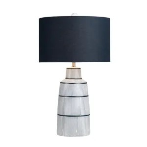 Ceramic Table Lamp With Linen Shade