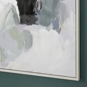 Clarke Abstract Neutral Framed Canvas Wall Art