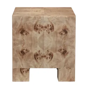 Mappa Burl Square Accent/end Table