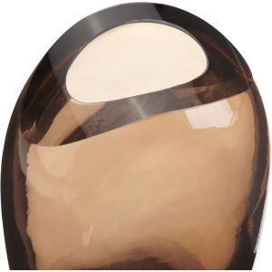 Leclaire Large Brown Glass Vase