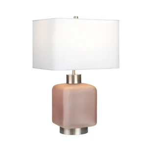 Glass Table Lamp With Shade