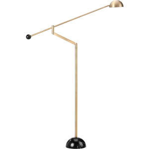 Metal Floor Lamp With Metal Dome Shade