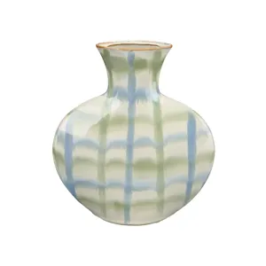 Soft Touch Plaid Vase