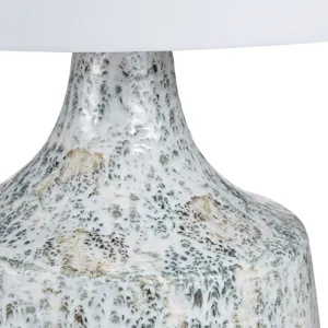 Ceramic Table Lamp With Linen Shade