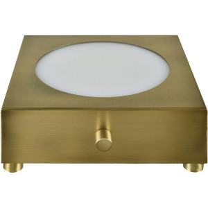 Metal Led Uplight In Gold Brushed Finish