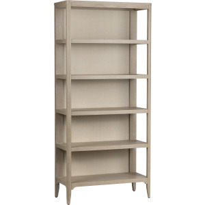 4 Shelf Etagere/ Bookcase With Rafia Back