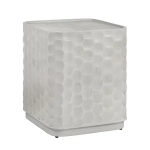 Square White Accent/end Table