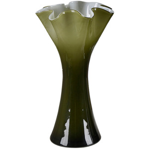 Coralie Medium Green Glass Vase