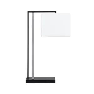 Metal Table Lamp With Linen Shade