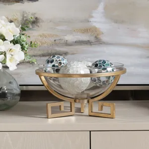 Classic Bowl With Greek Key Base