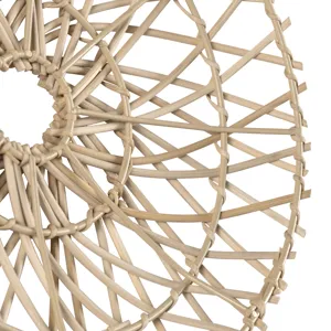 Sunburst 3-piece Boho Rattan Wall Decor Set