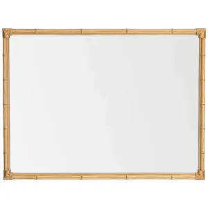 Palm Grove Gold Bamboo-inspired Wall Mirror