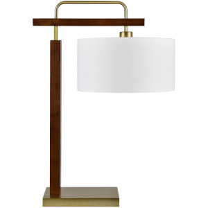 Black And Gold Metal Floor Lamp With Glass Shades