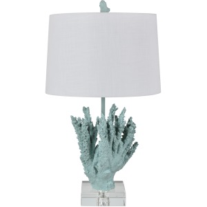 Resin + Crystel Base Table Lamp