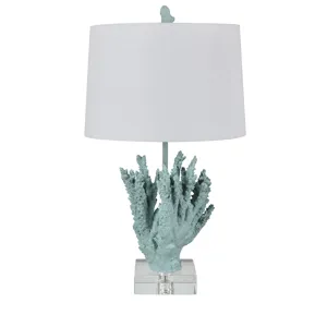 Resin + Crystel Base Table Lamp