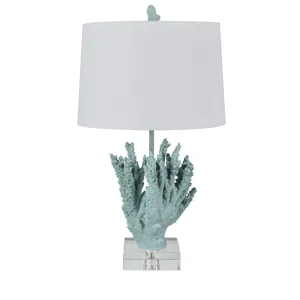 Resin + Crystel Base Table Lamp