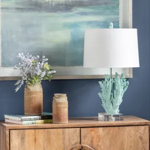 Resin + Crystel Base Table Lamp