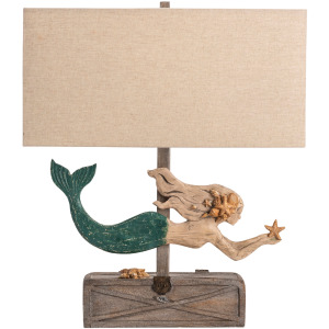 Mermaid Treasure Table Lamp
