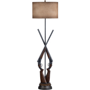 Double Barrel Floor Lamp