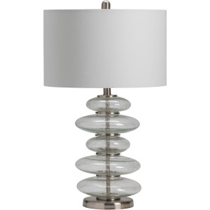 Keller Stacked Bubble Glass Orbs Table Lamp
