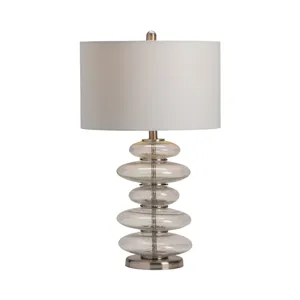 Keller Stacked Bubble Glass Orbs Table Lamp