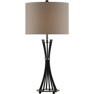 Quinn Banded Rods Table Lamp