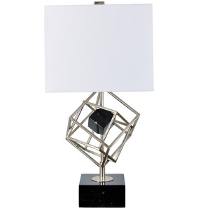 Ashby Gilded Interlocking Cubes Table Lamp