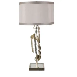 Thea Gilded Silver Triple Swirl Lamp