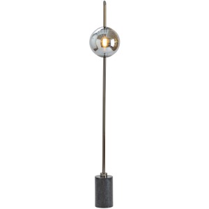 Averitt Plated Glass Orb Floor Lamp