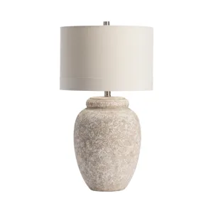 Dune Large Scale Textured Ceramic Table Lamp Silo