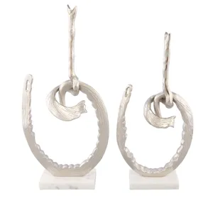 Knot Statues,set Of 2