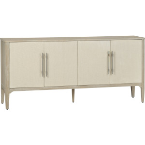 White Washed Beige 4-door Media Credenza/sideboard
