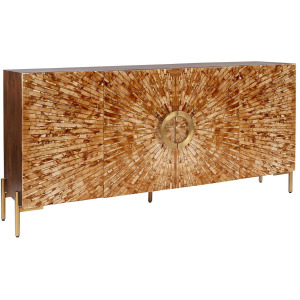 Warm Brown Mango & Bone 4-door Media Credenza/sideboard