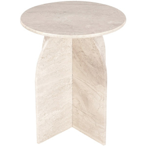 Round Marble Accent/end Table