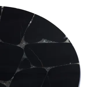 Obsidian Marble Accent Table