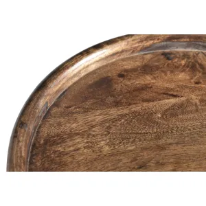Bengal Manor Mango Wood Tray Top Accent Table