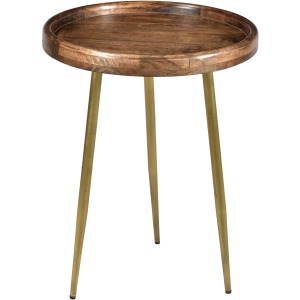 Bengal Manor Mango Wood Tray Top Accent Table