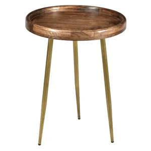Bengal Manor Mango Wood Tray Top Accent Table