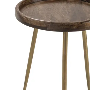 Bengal Manor Mango Wood Tray Top Accent Table Silo