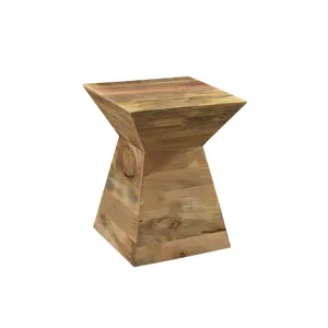 Bengal Manor Light Mango Wood Shaped Accent Table