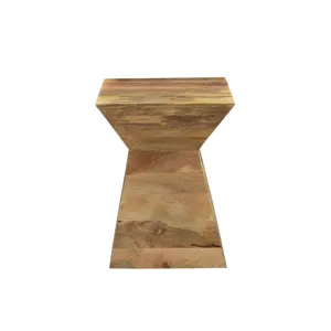 Bengal Manor Light Mango Wood Shaped Accent Table
