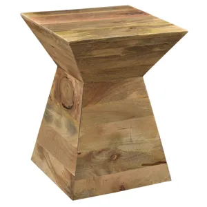 Bengal Manor Light Mango Wood Shaped Accent Table