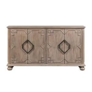 Hawthorne Estate 4 Door Raised Molding Sideboard