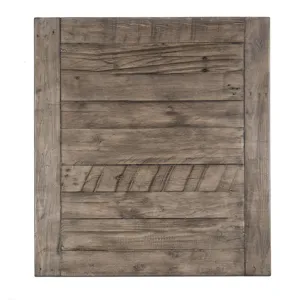 Pembroke Plantation Recycled Pine Distressed Grey 1 Drawer Rectangle End Table