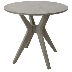 Hawthorne Estate Maple Driftwood Top Round Accent Table