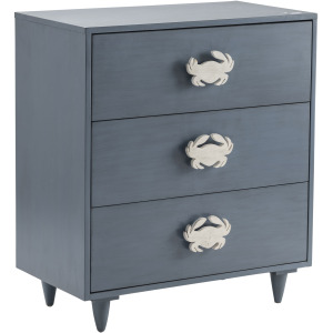 3 Drawer Blue Painted Cabinet