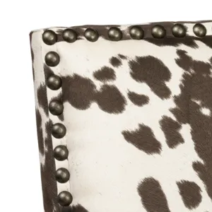 Mesquite Ranch Leather And Faux Cowhide Side Chair